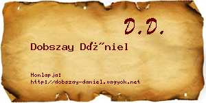 Dobszay Dániel névjegykártya