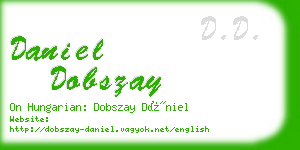 daniel dobszay business card